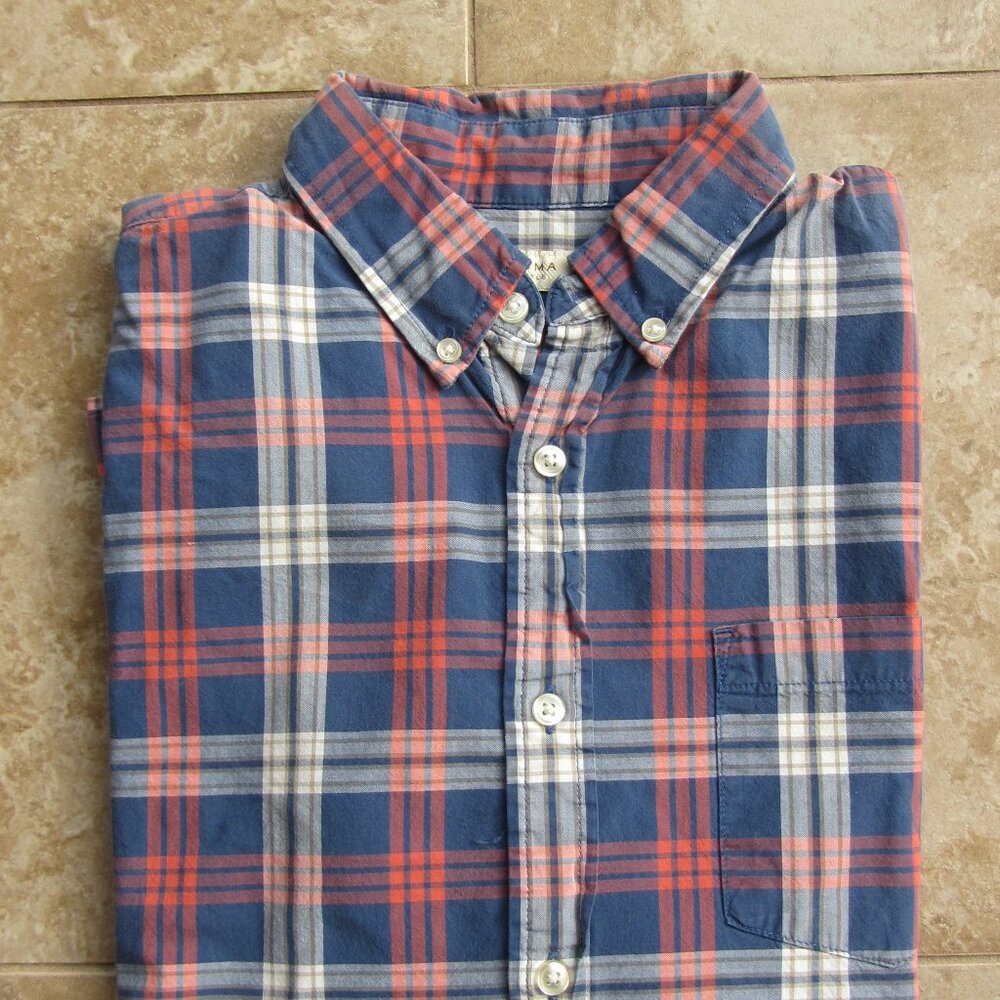 Sonoma Life + Style 100% Cotton Plaid Button Down Shirt